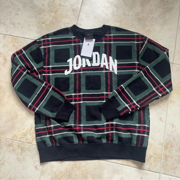 Jordan Plaid Crewneck Sweatshirt - Picture 6 of 9